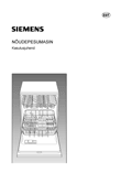 Siemens SE45E234SK indaplovė: naudojimo instrukcija estų kalba, maketuotas tekstas