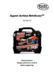 Wild Planet Agent Action Briefcase seklio lagaminas: naudojimo instrukcija estų, latvių ir lietuvių kalba, maketuotas tekstas