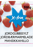 X-tra maasikamoosi pakendi küljendus soome, rootsi, norra ja taani keeles, korrektuur