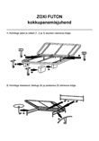 Zoxi Futon кровать: инструкция по эксплуатации на эстонском языке, вёрстка